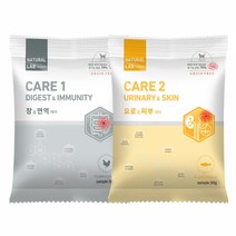 네츄럴랩 고양이 사료 샘플 케어1 케어2, 30g, 1개