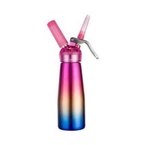 생크림 휘핑기 카페 휘핑 크림 가스 기계 질소 크림기, 흰색 알루미늄 병 알루미늄 캡 500ml