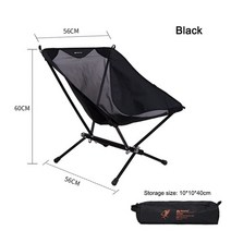 초경량캠핑의자 휴대용 샤인트립 경량 접이식 캠프 알루미늄 합금 문 야외 하이킹 피크닉, 2-검은색