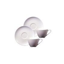 Noritake 노리다케 컵 & 컵받침 세트 커피 티 겸용 210cc 리드모 화이트 전자레인지 대응 식기 세척기 대응 2 손님 파인 포셀렌 P5389L/1610
