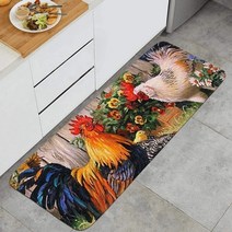 동물 그림 모양 귀여운 롤 거실 방 카페트 러그 해바라기와 수탉 주방 매트 미끄럼 방지 카펫 실내 야외 바닥 매트 침실 목욕 바닥 매트 입구 깔개 현관 매트