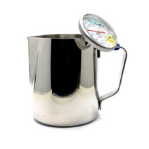 제니스코 뉴라떼아트 밀크저그 온도계형 600ml 뾰족한타입, 혼합 색상, 7개