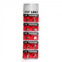 도시바 수은전지 LR41 10입 1.5V 25mAh, 1개, 10개