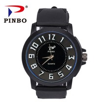 시계줄 핫한 규소 고무밴드 야외 운동 옴므손목시계 더블레이어 면 입체숫자 눈금 쿼츠시계 693957839, 블랙