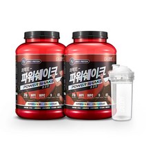 칼로바이 퍼펙트파워쉐이크 대용량 2000g 유청단백질 헬스보충제 프로틴 초코맛+초코맛+쉐이커증정, 2개