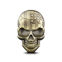 할리데이비슨 스티커 할리스티커 해골 엠블럼 바이크스티커, 22 METAL SKULL, 1