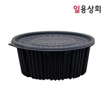 탕용기 FP 220파이 소 1800ml 100세트 PP 검정, 단품, 단품
