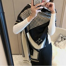 캐시미어감촉 양모 H머플러 인생샷 목도리 선물용