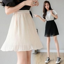 L.HOUSE STORE여성 여름 미니 스커트 체크 프릴 밴딩 로맨틱 CL63 스커트 플리츠스커트 니트스커트 여자청바지