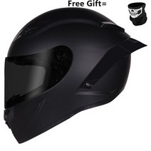 무지개 바이저 헬멧과 함께 전체 얼굴 오토바이 모토 크로스 경주 Casco 드 Capacete Dot 승 Kask 매트 블, 02 matte black-dark_05 XXL