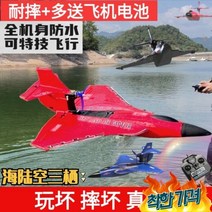 전투기 RC비행기 비행기 모형비행기 조종비행기, 레드(방수 + 라이트 포함), 배터리 3개