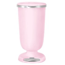 에이원 베스트캔 베베 페달 휴지통 20L 5중 밀폐 종량제봉투 자동 컷팅 리필 쓰레기통 20리터, 핑크