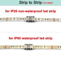 알루미늄 프로파일 5pcs 2345pin LED 스트립 커넥터 RGB RGBW RGBWW 2835 3528 5050 라이트 와이어 터미널 스플 라이스, [02] LED Strip to Strip, [02] 3pcs, [09] 4pin 10mm IP65