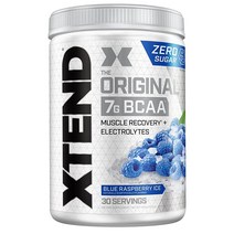 XTEND 오리지널 7g BCAA 파우더 90회 분 296559, 30.0 Servings (Pack of 1), Airheads Blue Raspberry