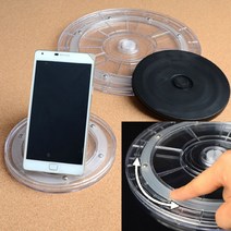 360도 회전원판 뜨개질 콘사받침 얀스피너 홀더, 검정 - 소, 1개