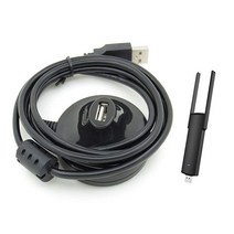 PZV USB Wi-Fi 어댑터 연장 케이블 받침대 포함 - 데스크탑 수직 베이스 연장 케이블 받침대 USB2.0 베이스 도크 홀더 USB WiFi 어댑터 무선 네트워크 어댑터