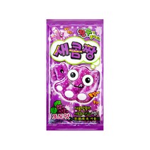간식 추억의 새콤짱 과일맛젤리 주전부리 젤리스틱 워터 45g 젤리 포도맛 다이어트 친구가좋아하는 과일, 단품, 단품