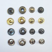 스프링도트(스프링스냅) 단추 17미리 10셋트, 흑니켈