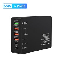 140W GaN 충전기 데스크탑 노트북 USB 타입 C 빠른 충전 PD PPS 아이폰 14 13 프로 샤오미 삼성 맥북 에어 IPhone Pro Xiaomi Samsung MacB, [03] 65W 6 Port, [01] EU Plug