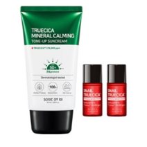 썸바이미 트루시카 무기자차 카밍 톤업 선크림 SPF50+ PA++++ 50ml + 스네일 토너 6ml x 2p, 10세트