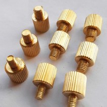 M3 M4 M5 M6 황동 핸드 트위스트 널링 나사 볼트 장식 나사, 03 M3x15 5Pcs