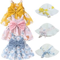 왕리본플라워 유아 민나시원피스모자세트 511204386 체크민나시원피스 nv151ea