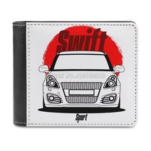 JDM 스위프트 가죽 지갑 신용 카드 홀더 스포츠카 Jdm 차량 터부스트, [01] white