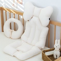 마롤로뜨 내추럴 신생아 카시트 유모차 라이너, 아이보리, 1개