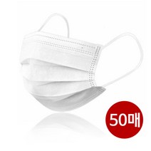 리빙블링 덴탈 일회용 마스크 50매 100매 약국 보건용 부직포마스크, 1박스, 50매입
