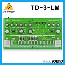 베링거 TD-3-LM 아날로그 신디사이저 베이스 라인 그루브 VCF USB 16보이스 미디장비 신디사이저 색상 라임, TD-3-LM 베이스라인 아날로그 신디사이저
