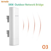 와이파이중계기 무선ap Tenda o3 2.4ghz 포인트 투 포인트 무선 브리지 5km 전송 poe 전원 슈퍼 야외 엘리베이터 모니터링 ap repeater p to p, 없음