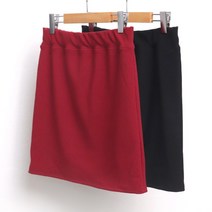 아이우먼 빅사이즈사랑해요 6535L201 골지 미니 스커트 WW