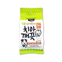 X2 강아지 간편 양치 녹차 치아물티슈 간편양치 칫솔티슈 치주염예방