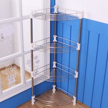 한주스토어 코너 가생이 구탱이 조립식 4단 선반, 1개