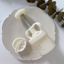 나뭇잎모양 화과자틀 전통문양 앙금빵틀 월병틀 DIY 홈베이킹 쿠키커터, A - 50g