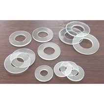 플라스틱와셔 수지와셔 PVC 플라스틱평와셔 M3 외 사이즈선택, PVC 플라스틱평와셔 M5