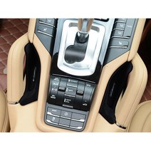 포르쉐 카이엔 2011- 키트용 플라스틱 벨벳 카센터 시트 팔걸이 보관 컨테이너 홀더 검정색 직접 설치