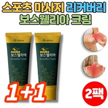 바르는 보스웰리아 크림 운동 전 후 근육 관절 스포츠 마사지 맛사지 크림 젤 겔, 1+1팩