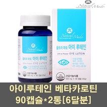 아이루테인 루테인 아스타잔틴 베타카로틴 마리골드 황반 눈건강 아연 비타민A 비타민E 금잔화 빌베리 헤마토코쿠스추출물 망막 영양제 캐나다, 2통, 90캡슐