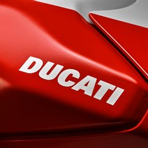 DUCATI 두카티 레터링스티커 두가티 오토바이 데칼, 250x45mm, 실버