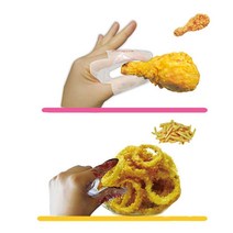 1+1 일회용 손가락 비닐장갑 핑거넵 핑거냅 100매, 1+1)2개