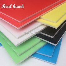 6 색 A3 크기 420X297MM 두께 5MM KT 보드 폼 보드 종이 플라스틱 모델 소재 RC, Red 20pcs