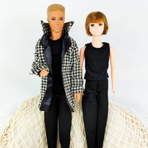 인형옷 드레스 캐주얼, 16.MEN-격자자켓3p