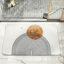 베란다펫도어 반려견안전문 아크릴문 ins 태양 패턴 현관 현관 매트 욕실 거실 흡수성 바닥 매트 주방 복도 베란다 미끄럼 방지 고양이 개 애완 동물 카펫, n2, l80xw50cm