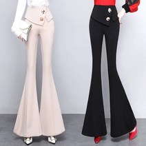 [Myshe]여성 패션 나팔 바지 레이스 QLTT404LB04