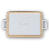 앤틱조선백자 돌무늬양손직사각접시 4호 (DS-6981-3), 1개