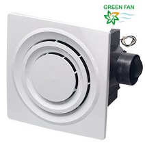 그린팬 KV 15D 욕실용 시로코팬 댐퍼 환풍기 대형 [유진스타일] #992EA, 본상품선택, 본상품선택