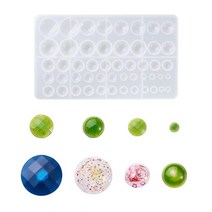 Boutigem 2pcs 12 Constellation Resin Mold Flat Round Disc Zodiac Astrology Silicone Mold for DIY Pen, Translucent Mixed Round Gem