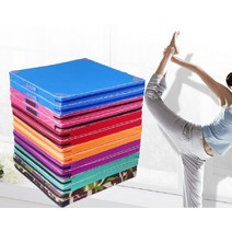 이퍼피 실내 체육 교구 접이식 매트 스포츠 활동 체조 에어매트 바닥매트, 옥스퍼드_60x120x10cm 1개, 주황