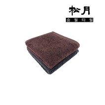 송월타월 딥컬러행주 바리스타 주방 순면100%, 갈색